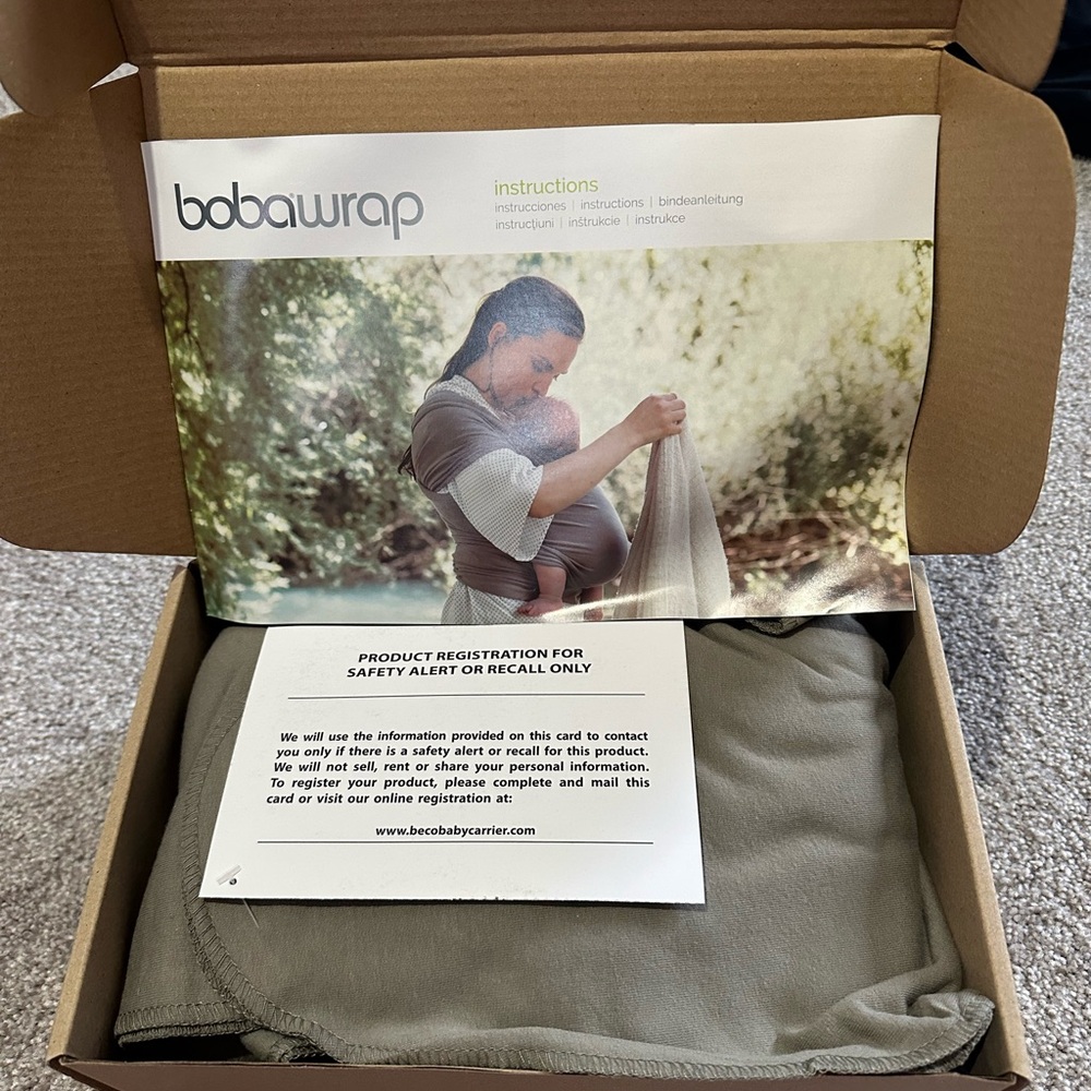 NIB Boba Wrap Gray